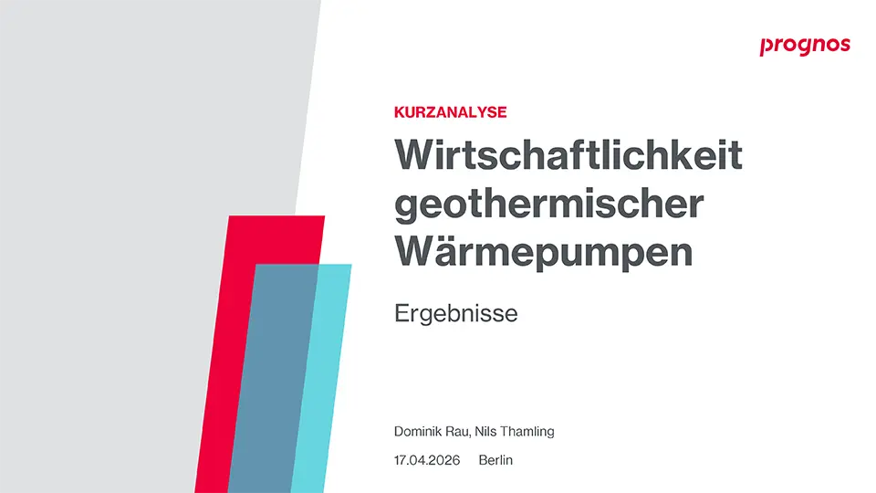Kurzstudie zur Wirtschaftlichkeit geothermischer Wärmepumpen